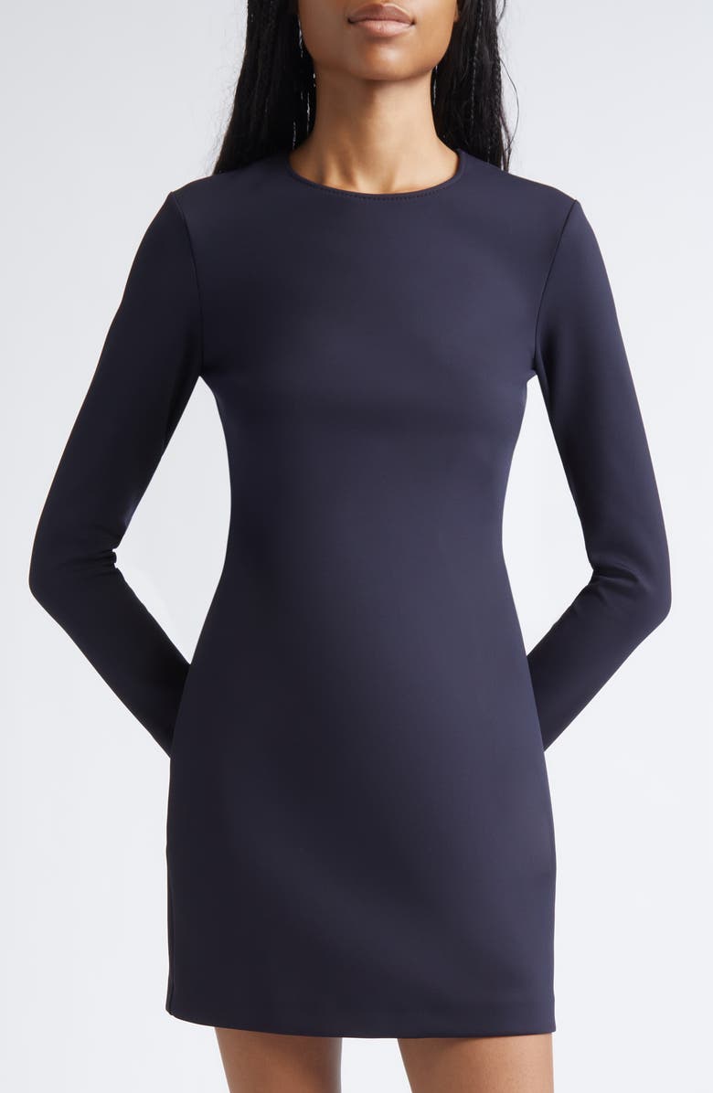 Max Mara Long Sleeve Jersey Dress, Alternate, color, Ultramarine