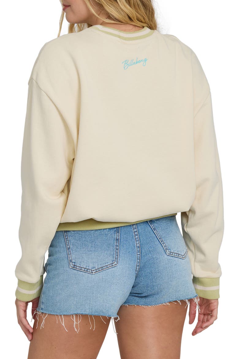 Summer Dream Kendal Crewneck Sweatshirt, Alternate, color, WHITE CAP