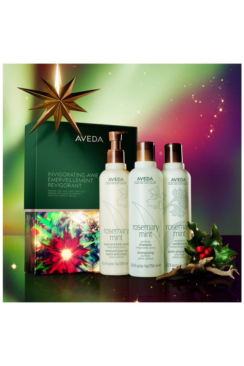Invigorating Awe: Rosemary Mint Hair & Body Essentials 3-Piece Set $74 Value, Alternate, color, NO COLOR