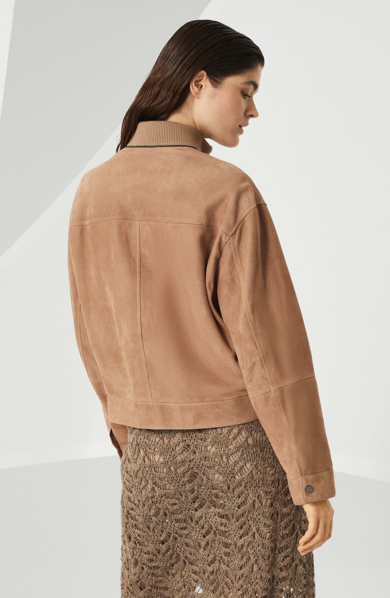 Brunello Cucinelli Couture suede outerwear, Alternate, color,