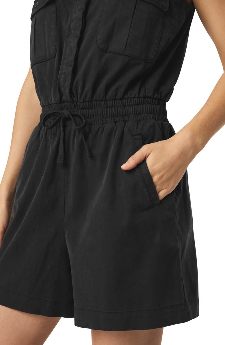 Splendid Adelina Romper, Alternate, color, Black