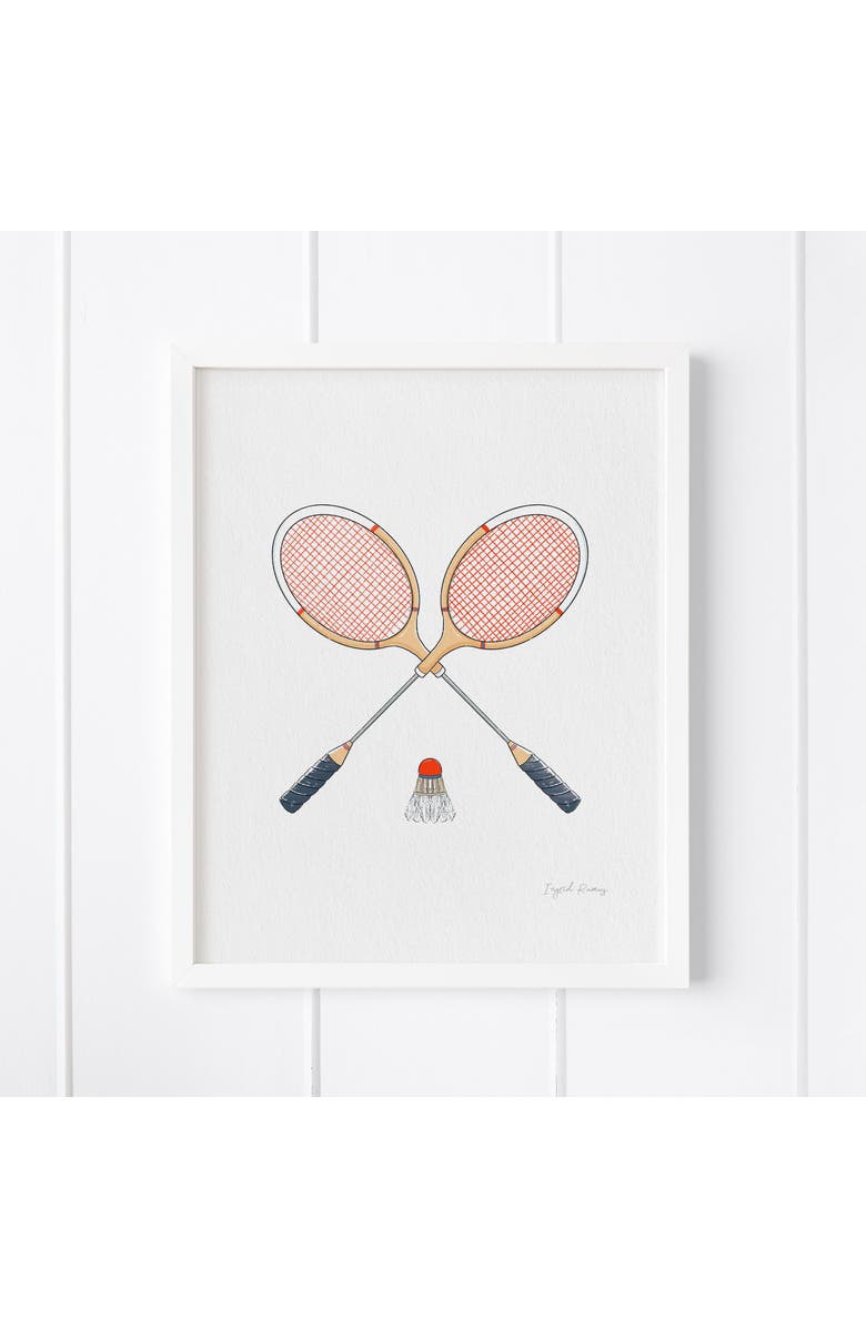 Ramus & Co Badminton Framed Museum Quality 8" x 10" Art Print, Main, color, Multicolored