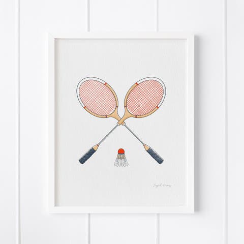 Badminton Framed Museum Quality 8" x 10" Art Print
