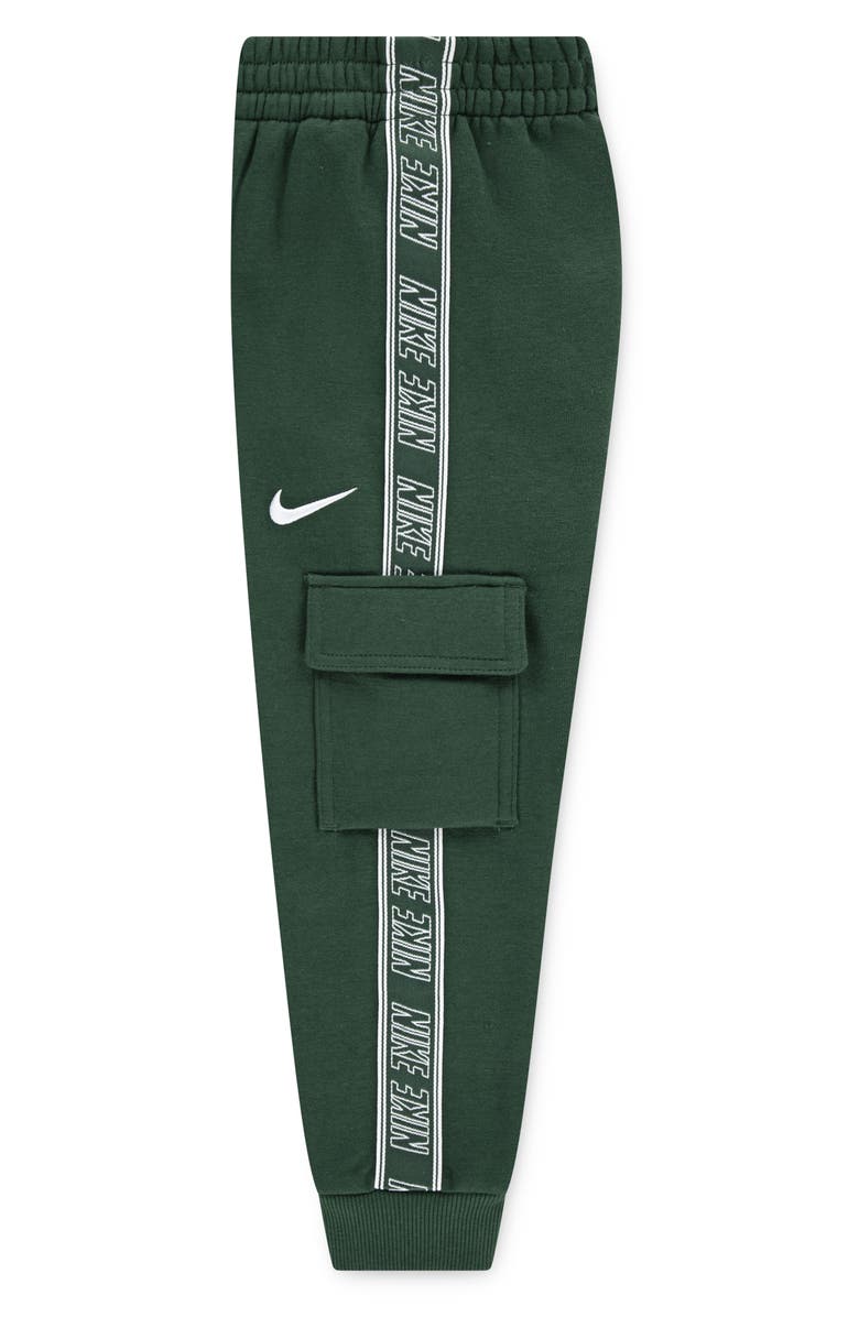 Nike Kids' Logo Taping Hoodie & Cargo Joggers Set, Alternate, color, Fir