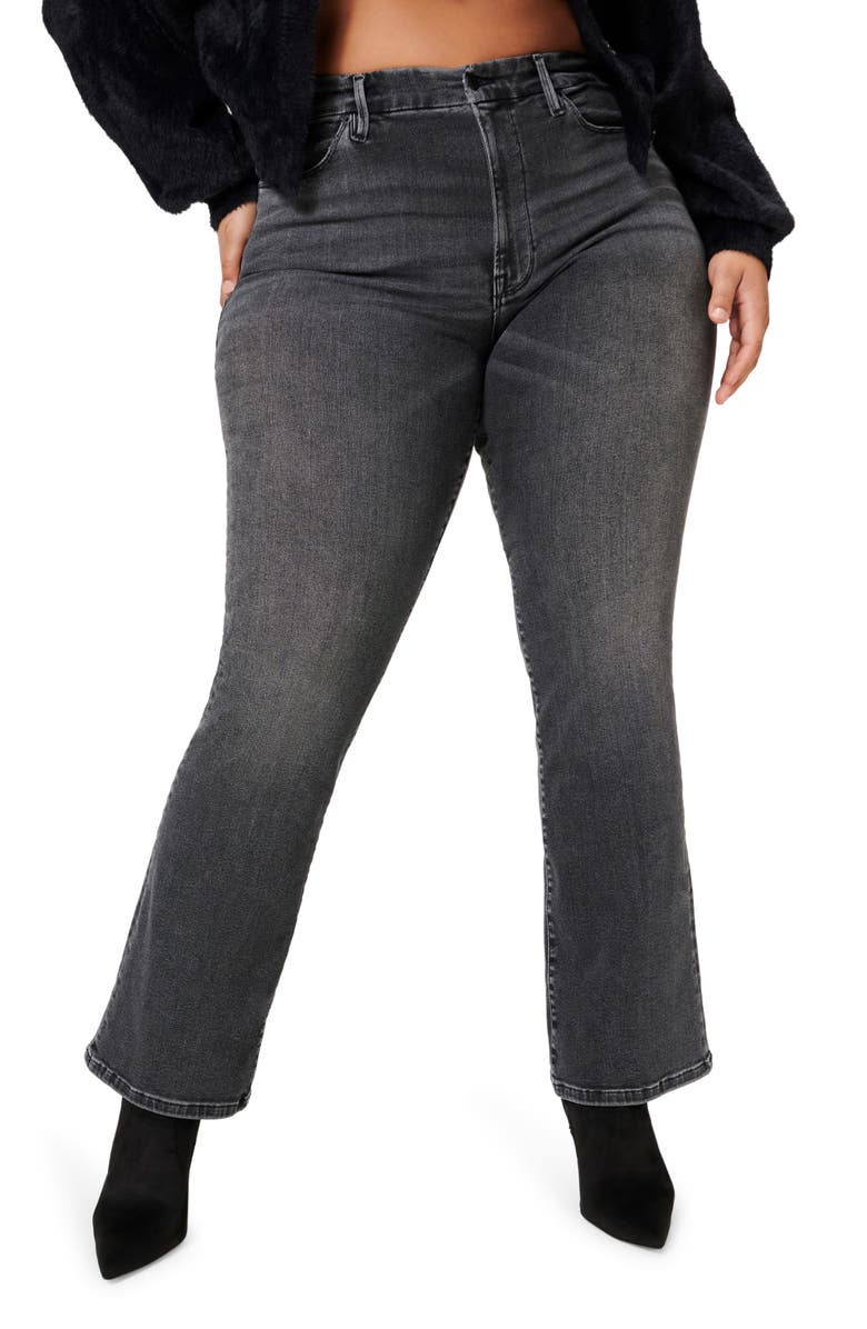Good American Always Fits Bootcut Jeans, Alternate, color,