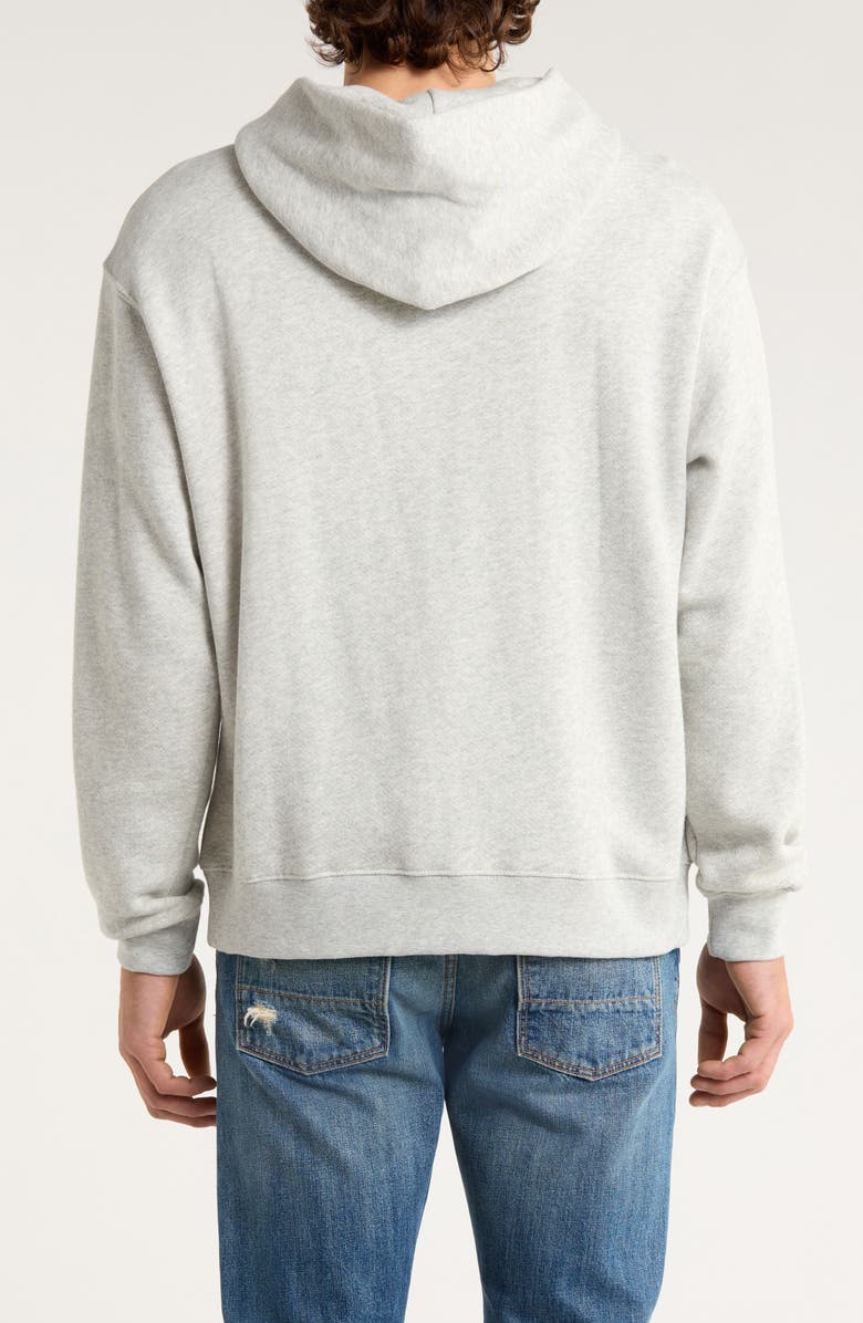 Quiet Golf Stencil Logo Cashmere Hoodie, Alternate, color, Ash