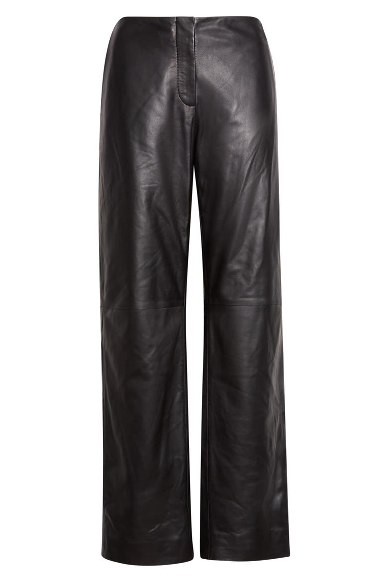 Easy Leather Trousers, Alternate, color, BLACK