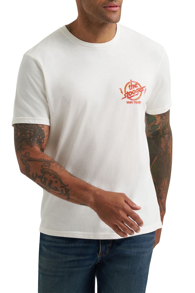 The Stooges Graphic T-Shirt, Main, color, MARSHMALLOW