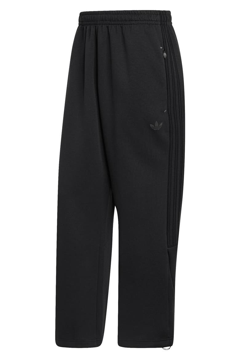 Spacer Open Hem Sweatpants, Alternate, color, BLACK