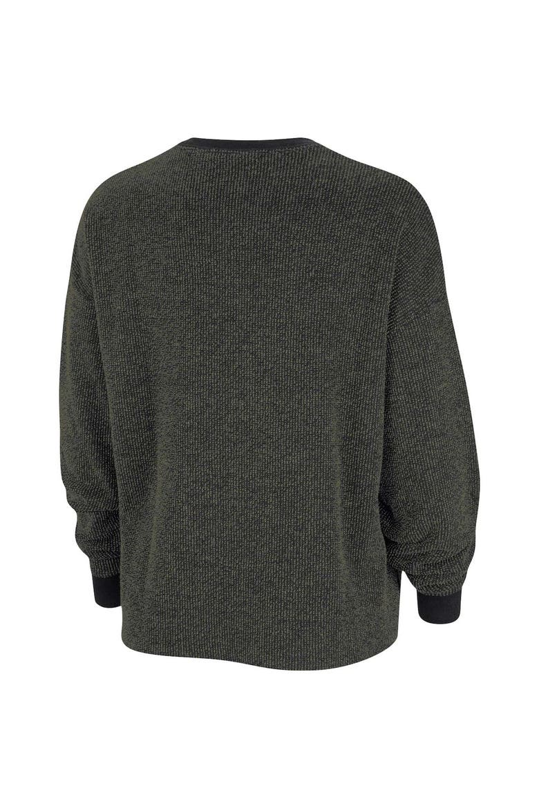 Women's Nike  Black Oklahoma Sooners Yoga Script Pullover Sweatshirt, Alternate, color, Black