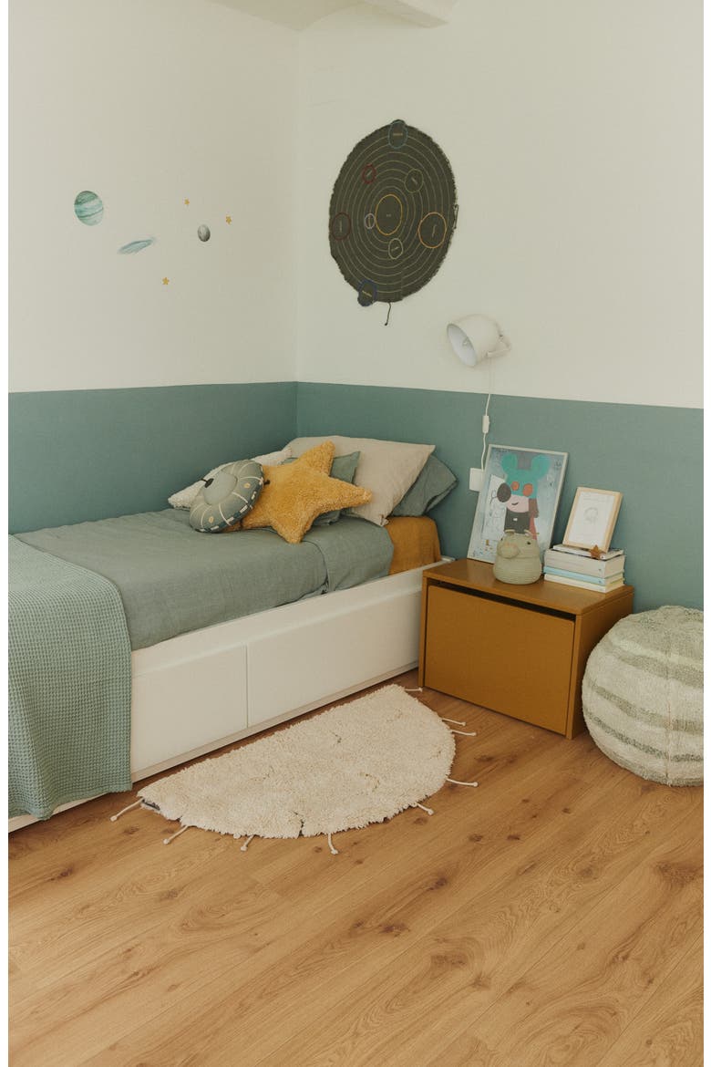 Moon Multishape Washable Cotton Blend Rug, Alternate, color, NATURAL