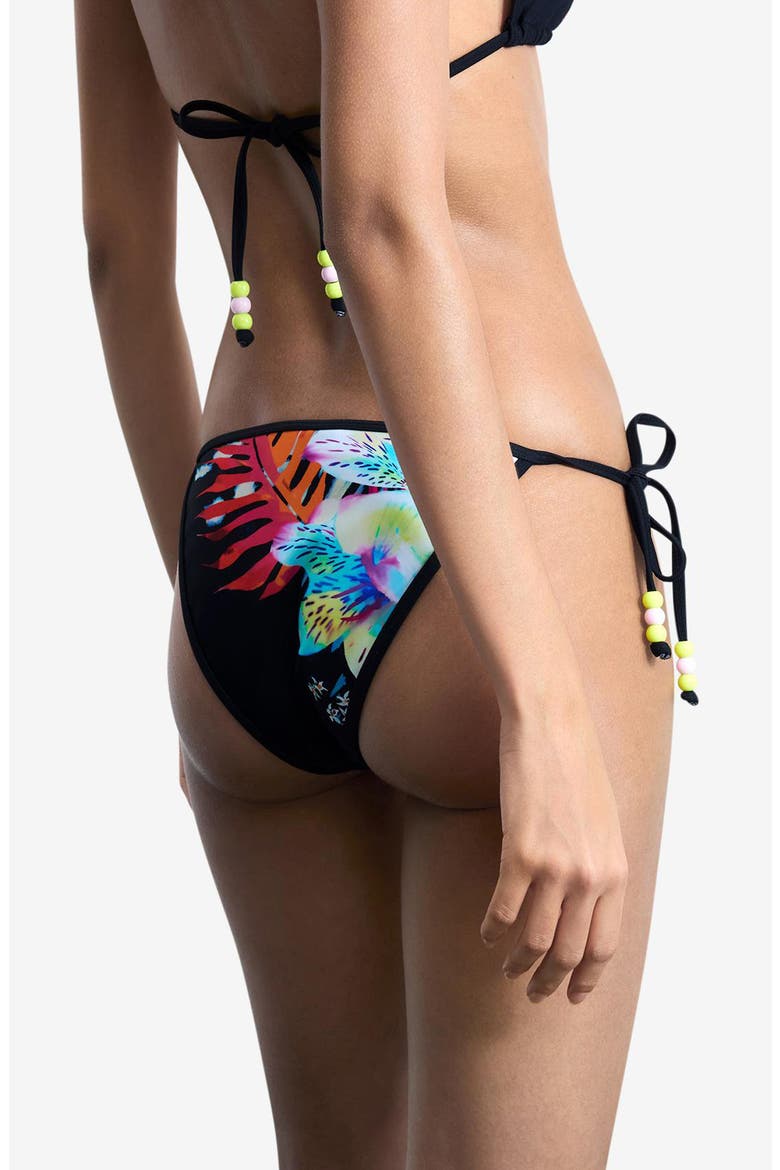 Side Tie Bikini Bottoms, Alternate, color, BLACK