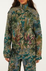 FARM Rio Petricor Jacquard Short Jacket