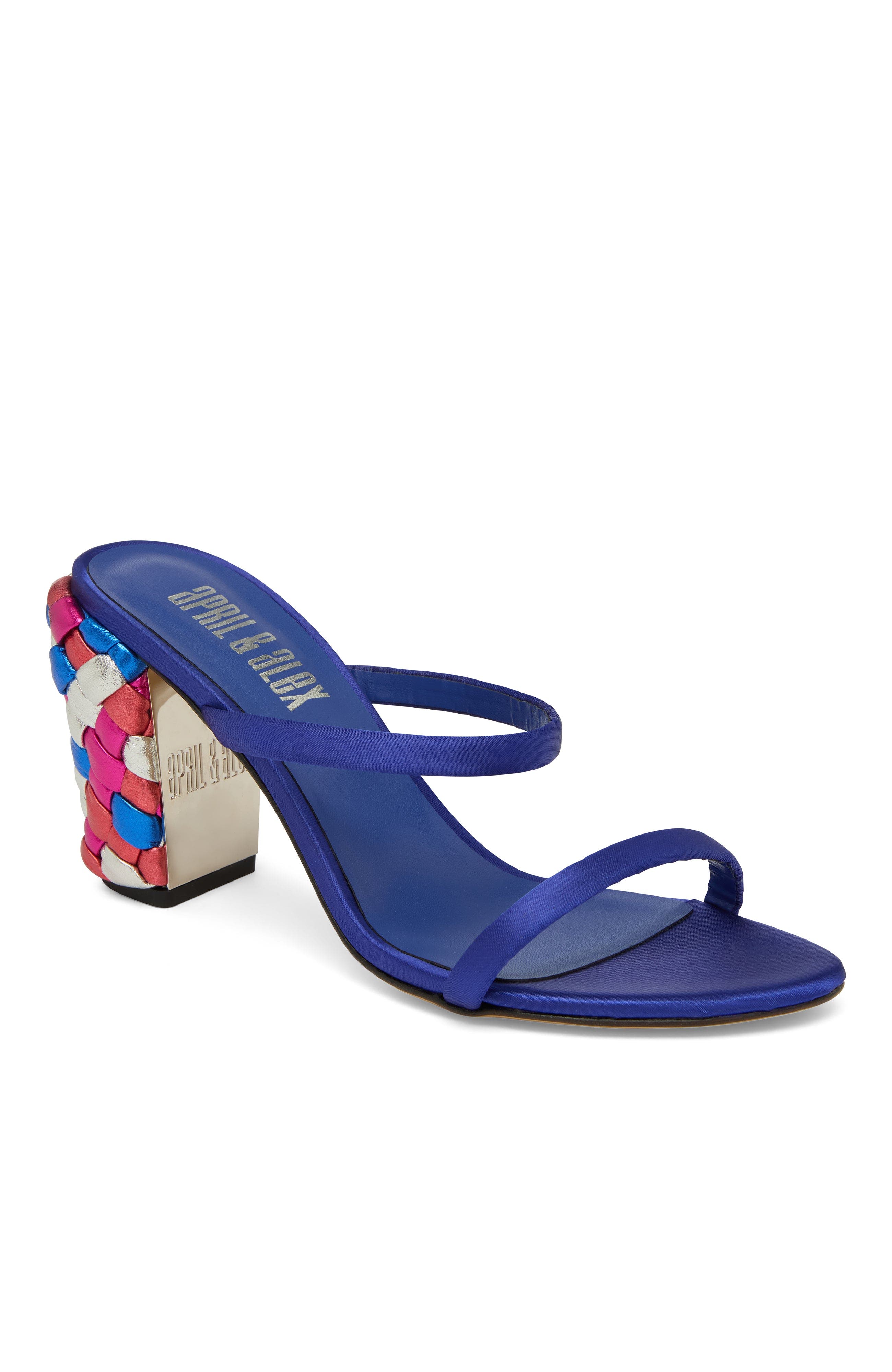 April & Alex Bianca Heel, Main, color, Blue