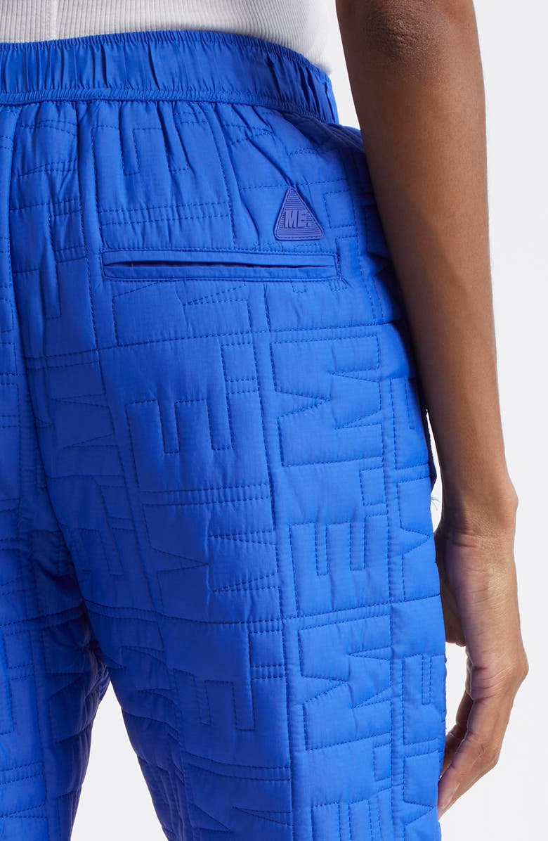 Melody Ehsani Monogram Quilted Hiking Pants, Alternate, color, Cobalt Blue