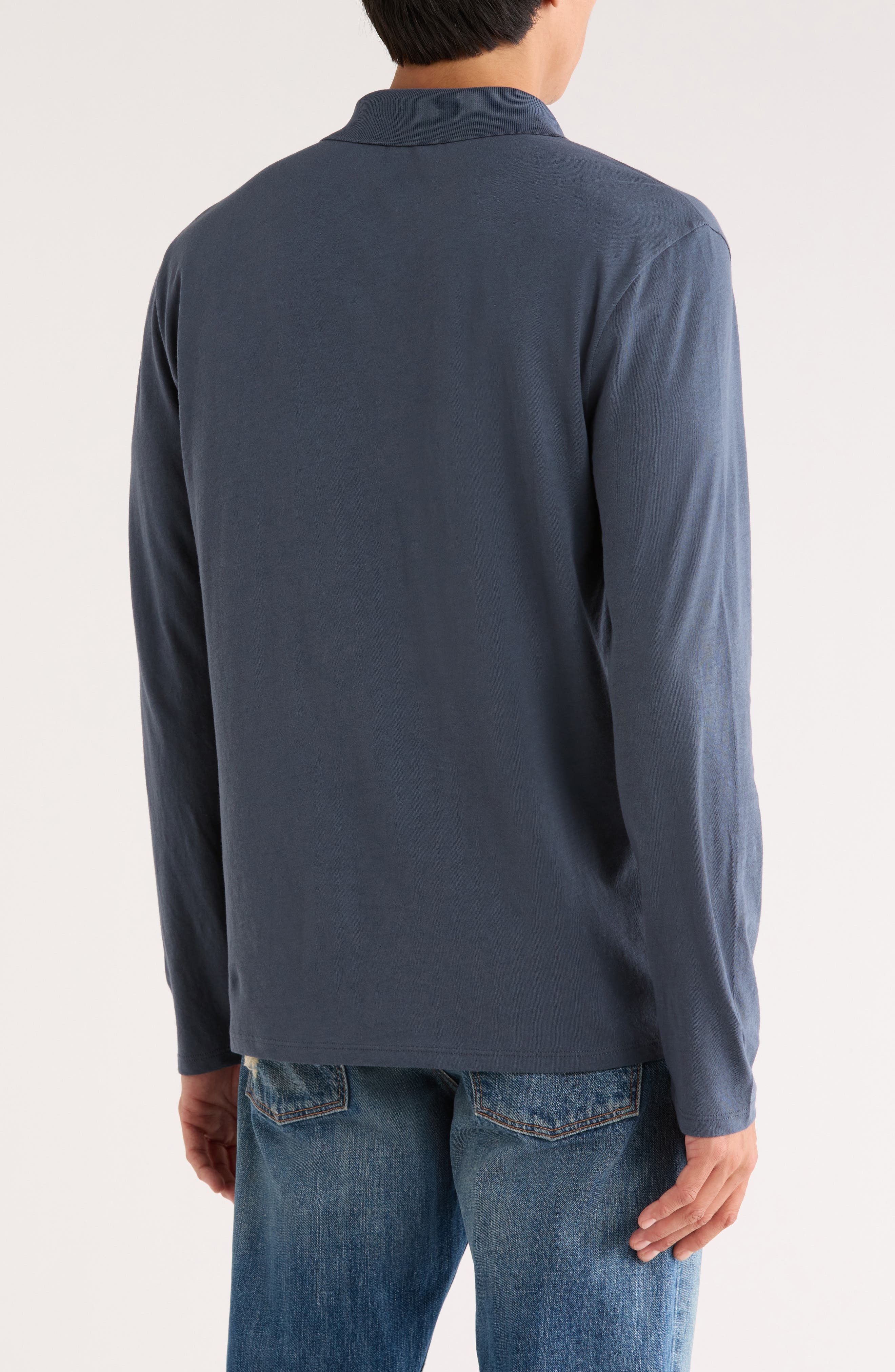Long Sleeve Knit Polo - image 2