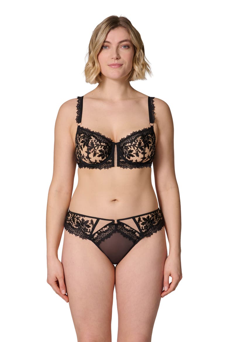 Fantasme Demi Cup Underwire Bra, Alternate, color, LIGHT TATOO