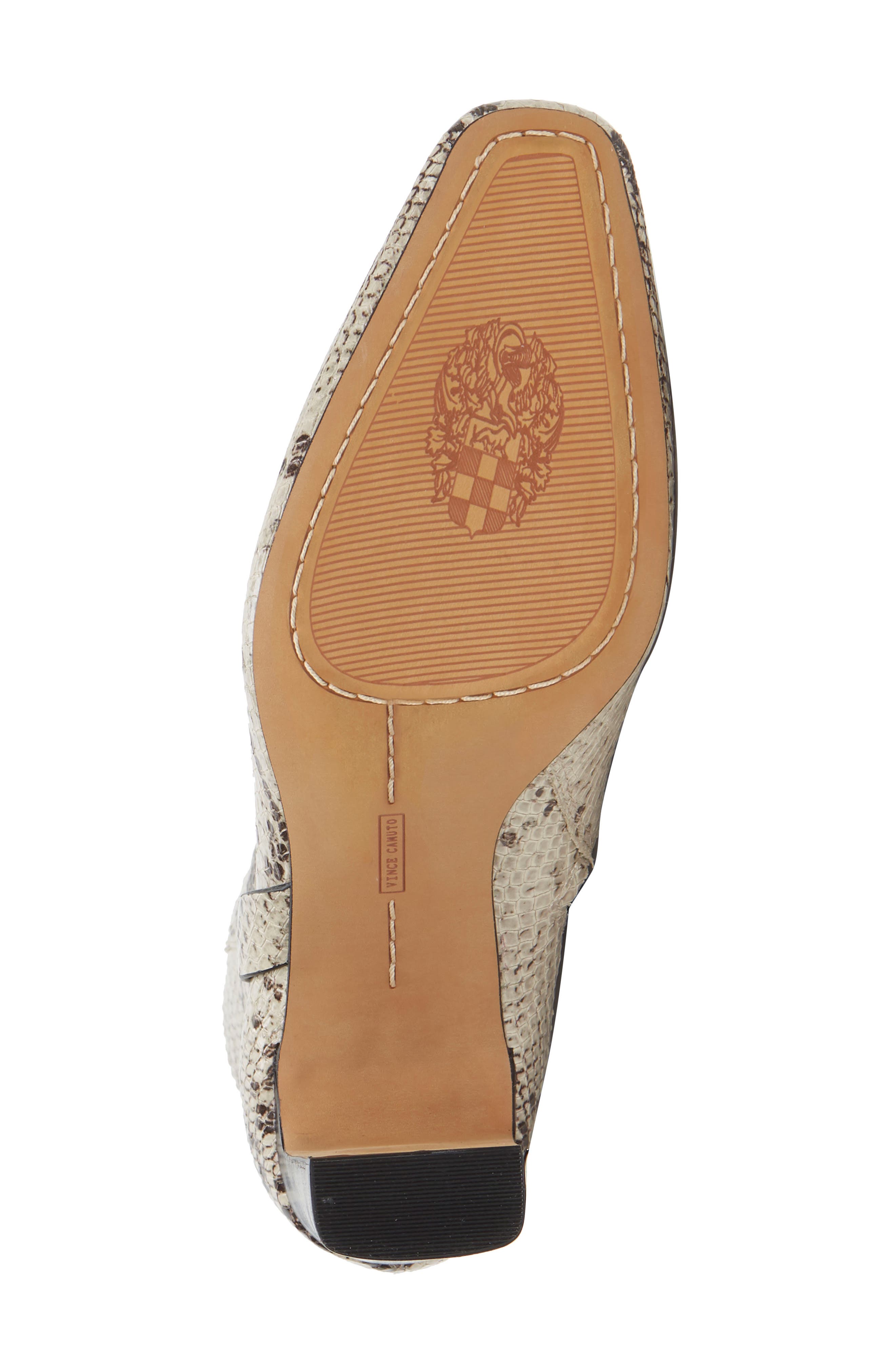 Sestina Harness Square Toe Bootie, Alternate, color, NATURAL LEATHER