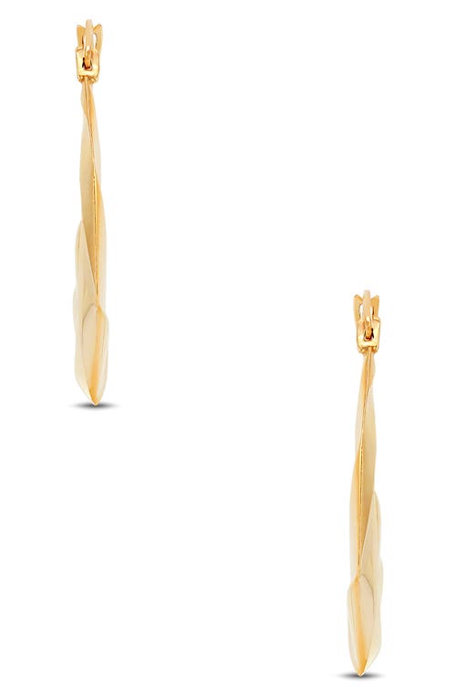 Frankie & Zoe Octagonal Hoop Earrings In Gold