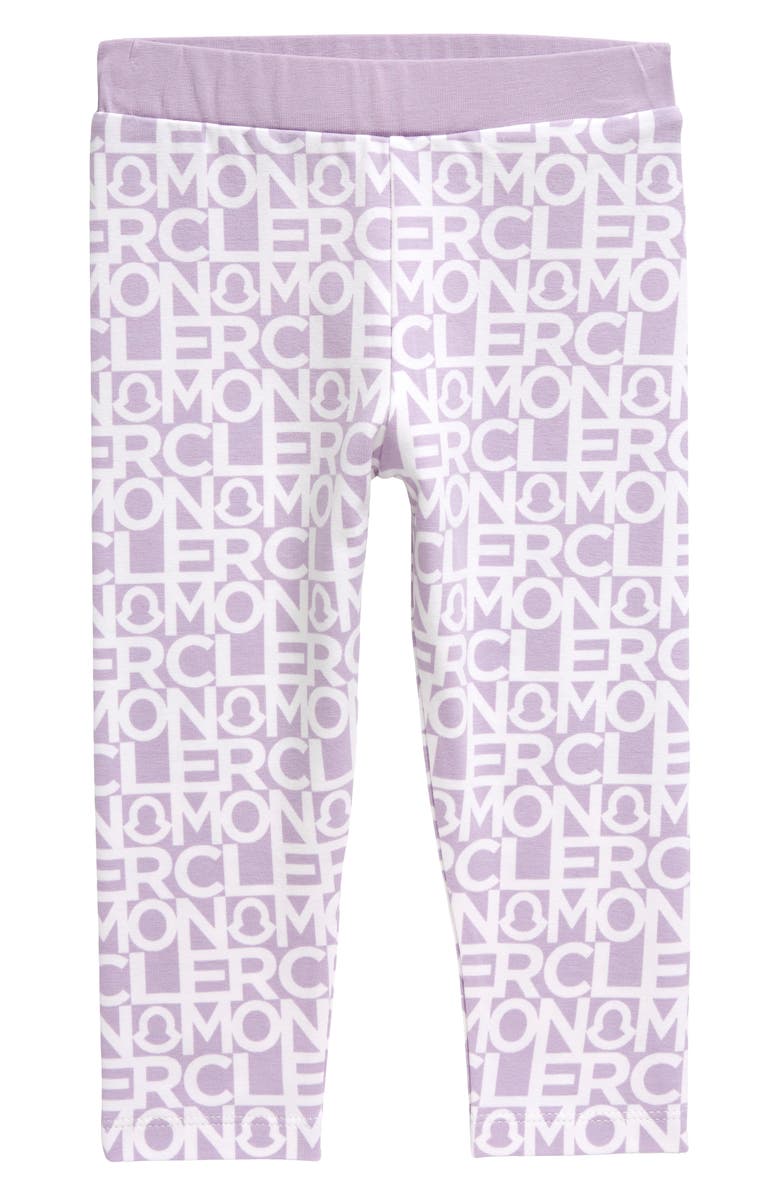 Moncler Kids' Allover Logo Leggings, Main, color, 