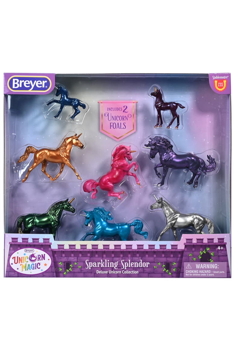 Stablemates Series Sparkling Spendor Deluxe Unicorn Set, Main, color, Multicolored