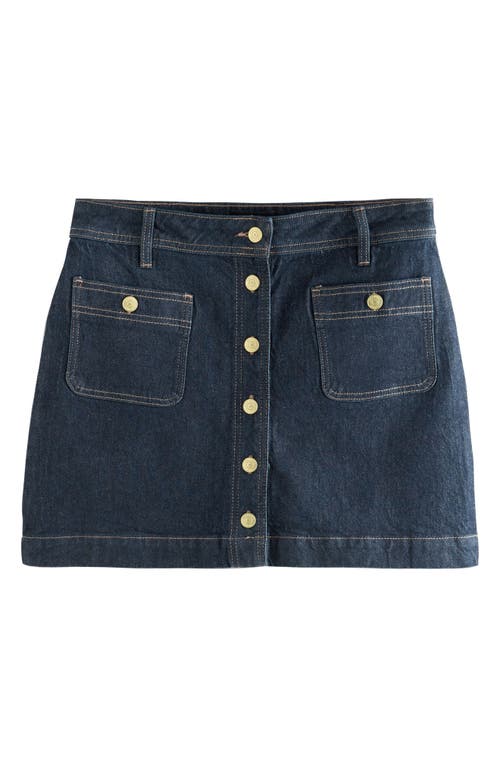 Next Patch Pocket Denim Miniskirt In Blue