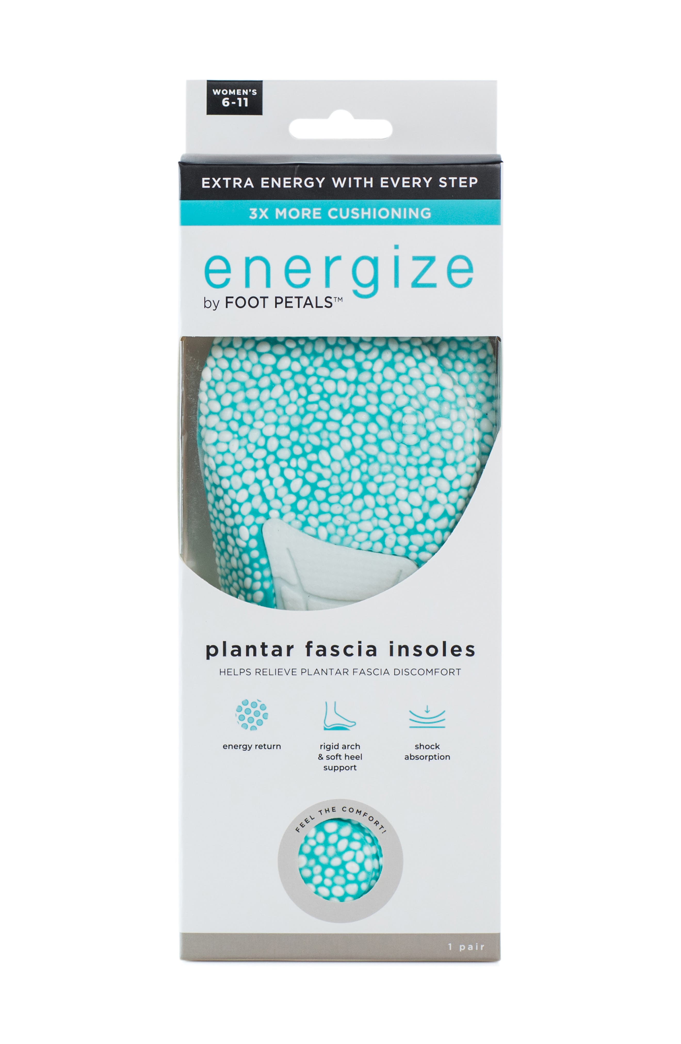 Energize Active Insoles, Alternate, color, ARUBA BLUE