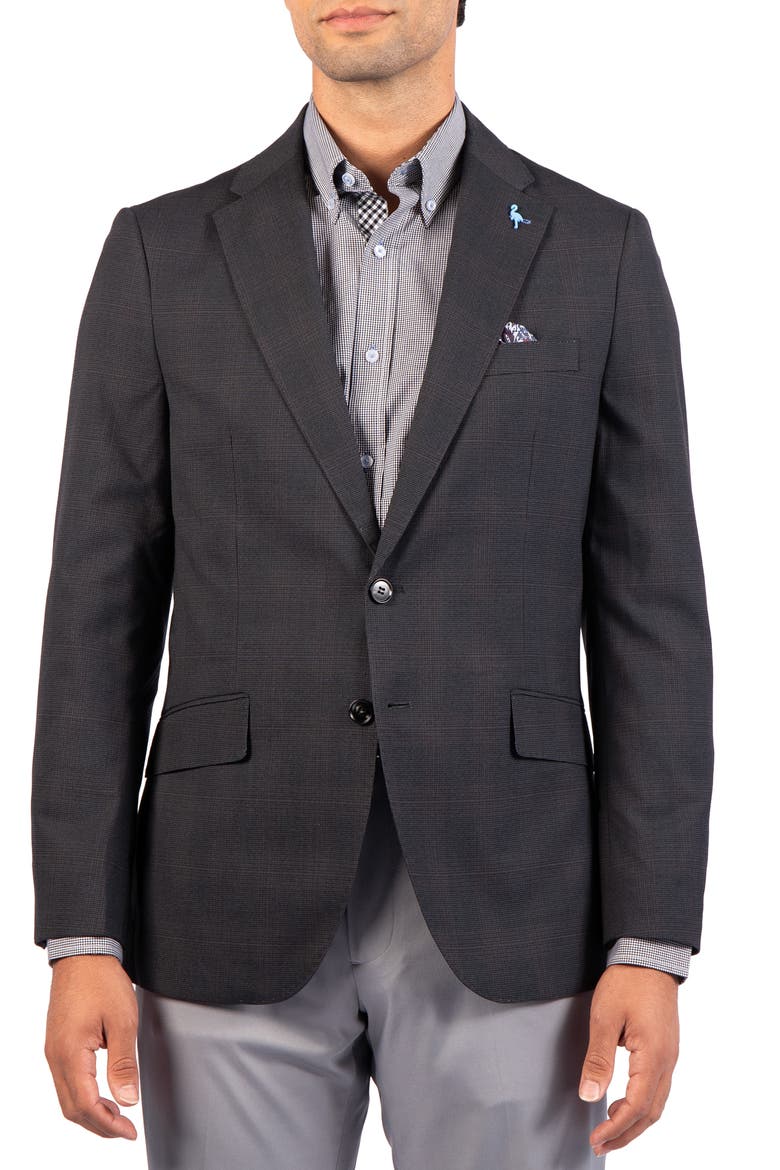 Shadow Glen Plaid Sport Coat, Main, color, CHARCOAL