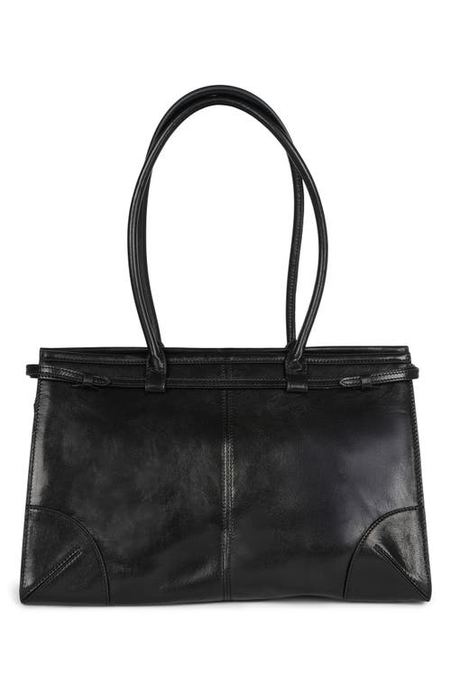 Jeffrey Campbell Palomino Leather Satchel In Black