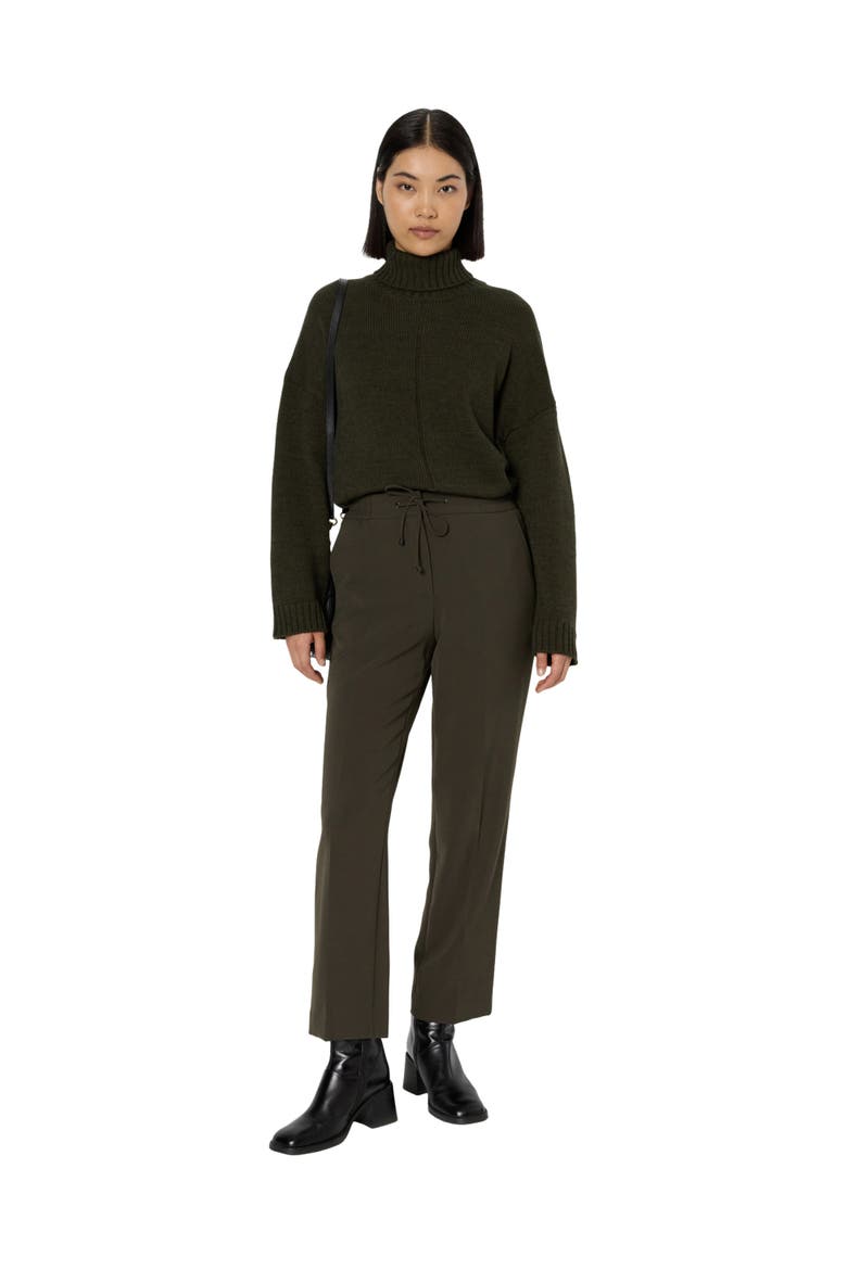 Clarael Cropped Pants, Alternate, color, Khaki Green