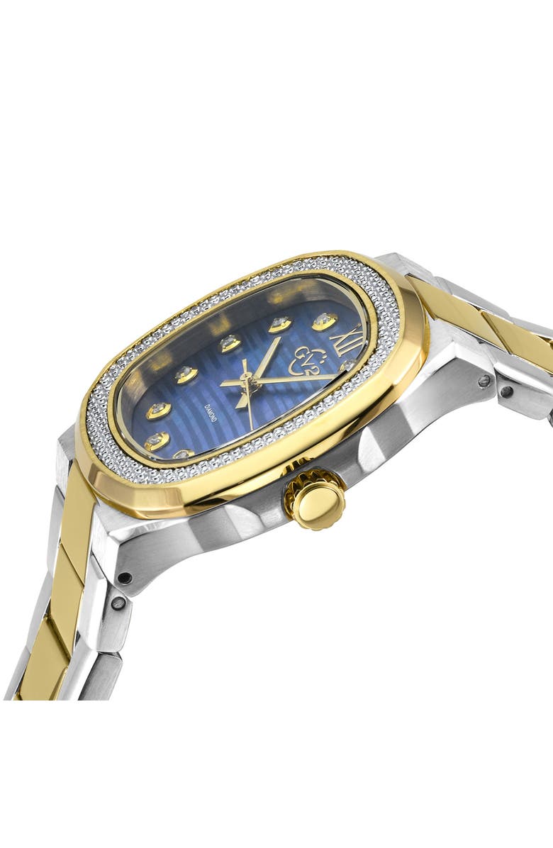 GV2 Potente Two-Tone Swiss Diamond Bracelet Watch, 33mm - 0.012ct., Alternate, color, Two Toned Ss Ipyg