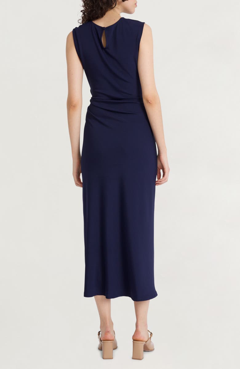 Luxely Ruched Sleeveless Midi Dress, Alternate, color,