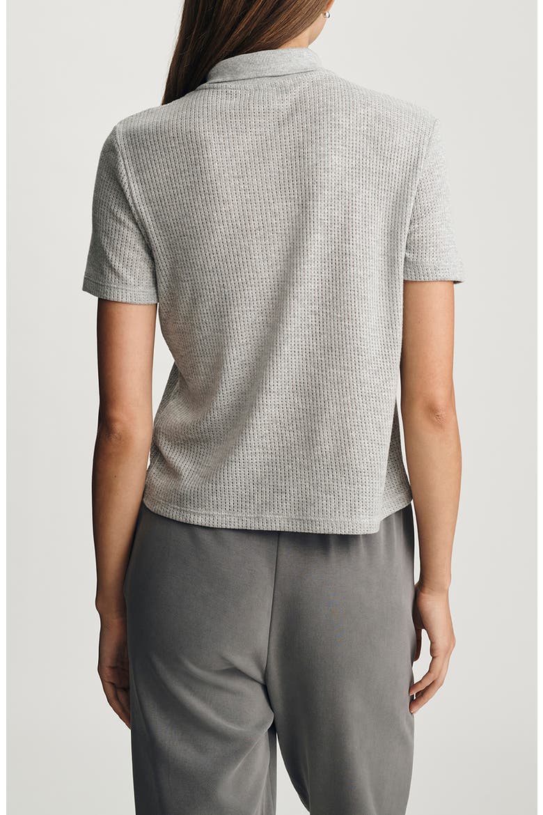 Jersey Polo Sweater, Alternate, color, MID GREY MELANGE