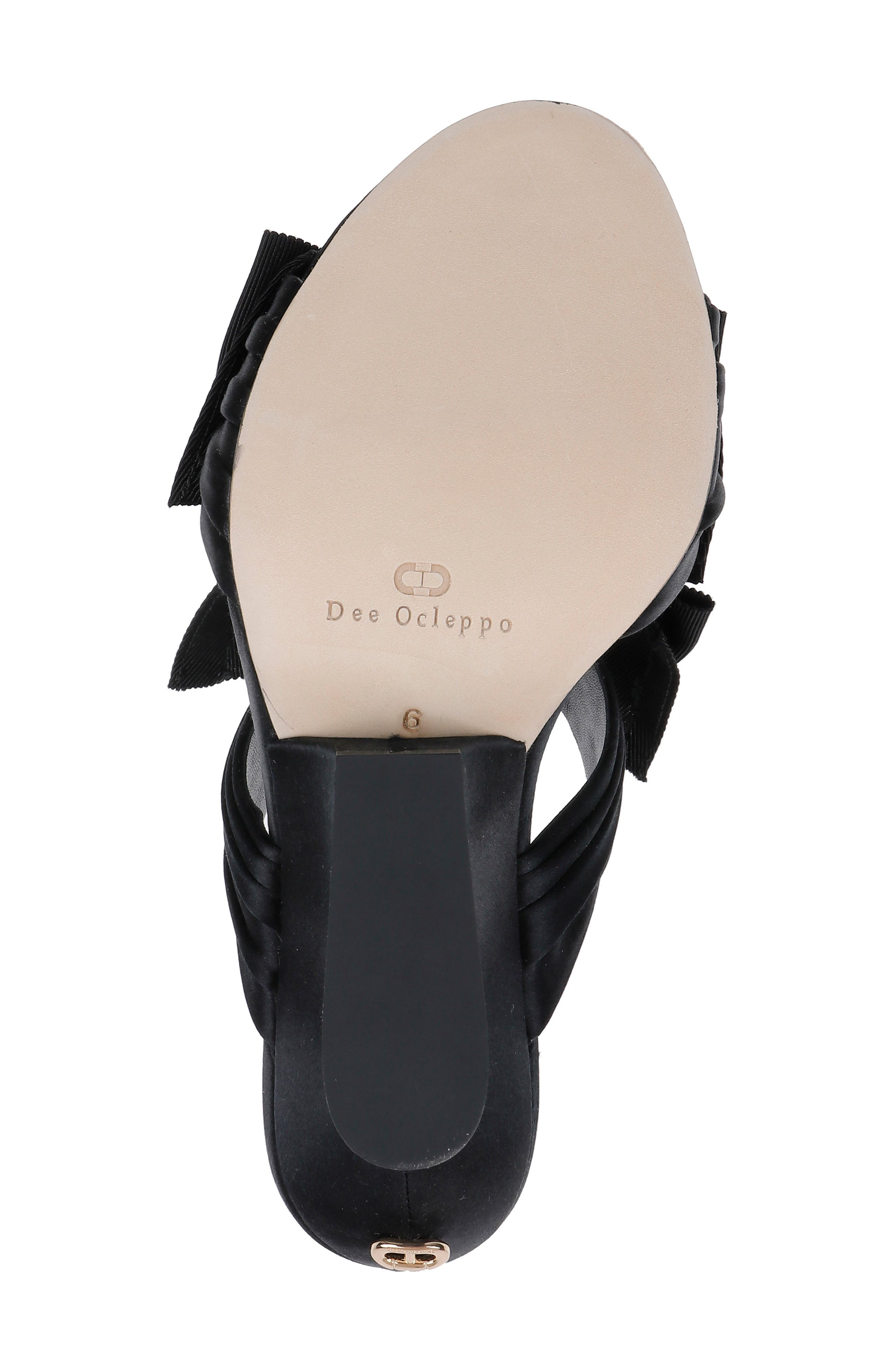 Dee Ocleppo Burgundy Double Bow Slide Sandal, Alternate, color, 