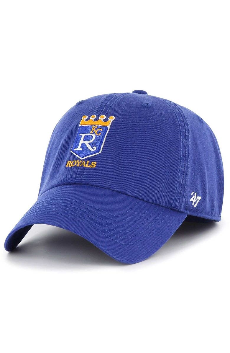 '47 Men's '47 Royal Kansas City Royals Cooperstown Collection Franchise Fitted Hat, Main, color, Royal