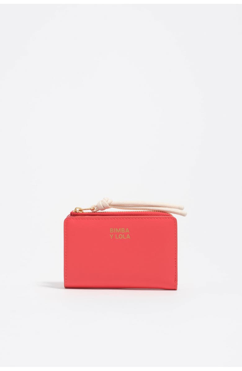 Bimba y Lola Compact Purse, Main, color, Bright Red