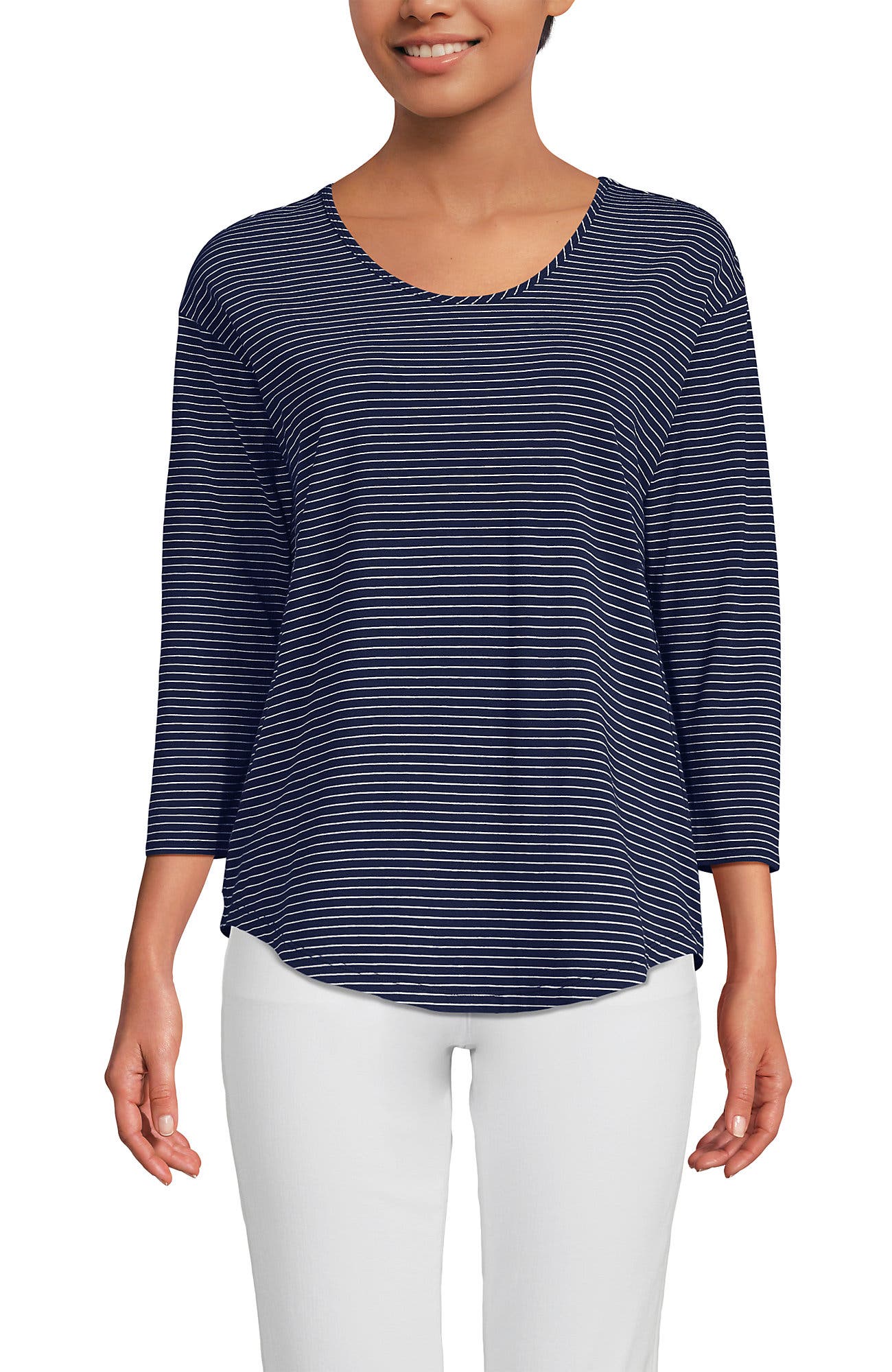 Deep Sea Navy Thin Stripe