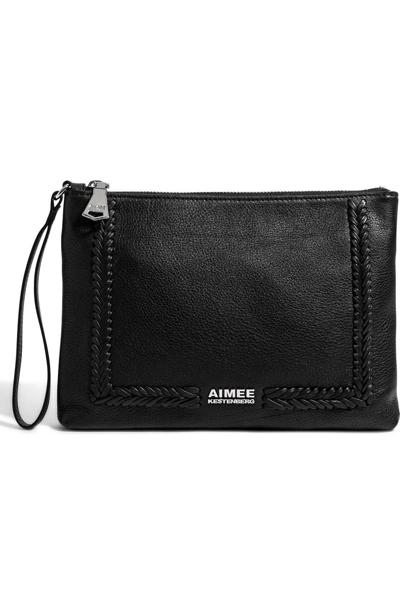 Aimee Kestenberg Vibes Leather Wristlet, Main, color,