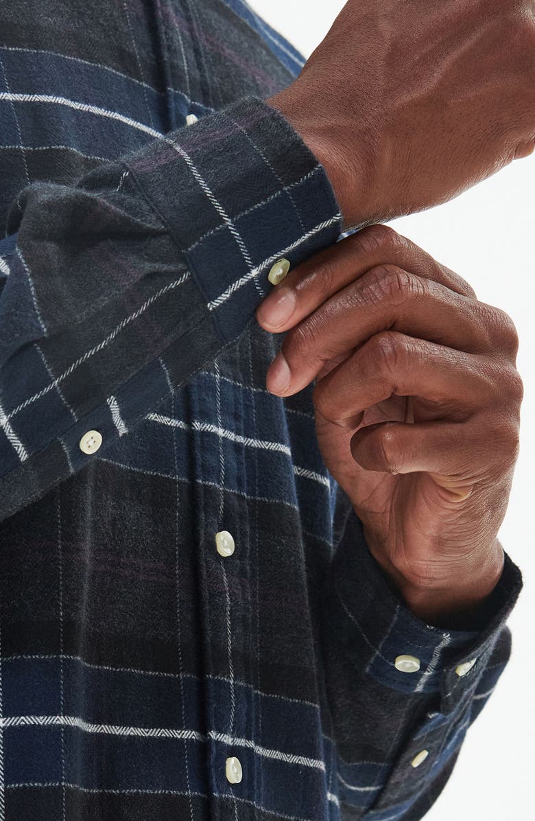 Barbour Kyeloch Tailored Fit Plaid Cotton Button-Down Shirt, Alternate, color,