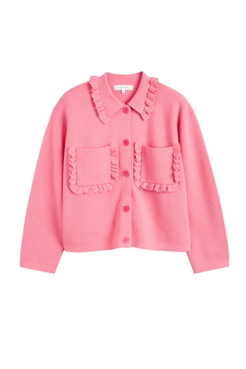 Chinti & Parker The Sea Breeze Jacket In Punch Pink