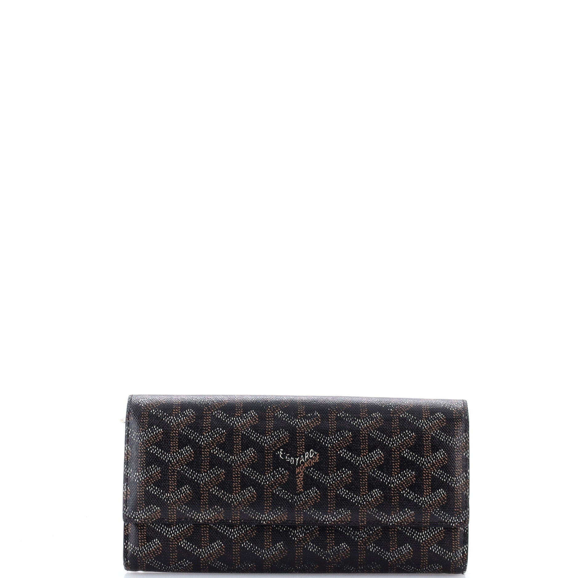 Varenne Wallet Coated Canvas Long, Main, color, Black