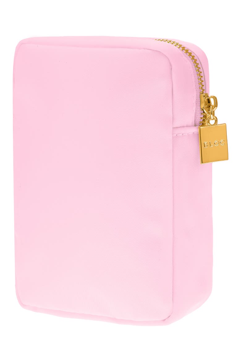Mini Heart Cosmetics Bag, Alternate, color, BABY PINK