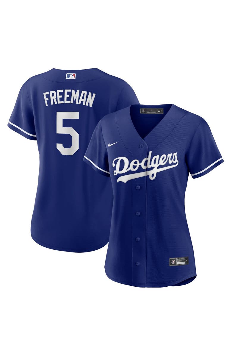 Nike Women's Nike Freddie Freeman Royal Los Angeles Dodgers Alternate Replica Player Jersey, Alternate, color,