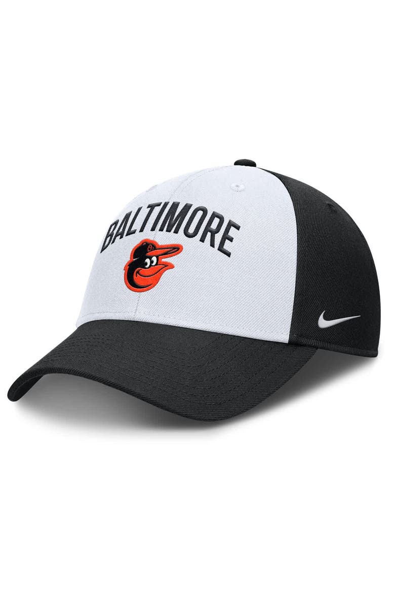 Nike Men's Nike White/Black Baltimore Orioles Club Performance Adjustable Hat, Main, color, White