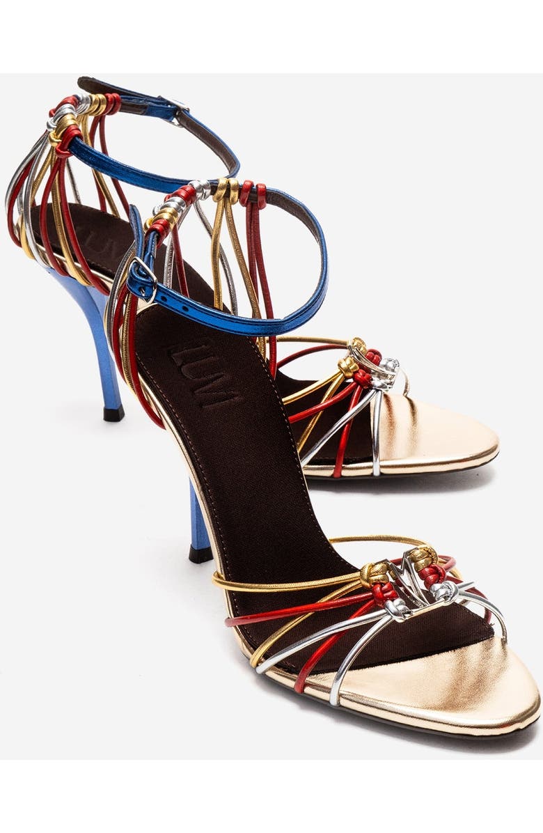 Prologue Shoes Arona Ankle Strap Stiletto Sandal, Main, color, Multi