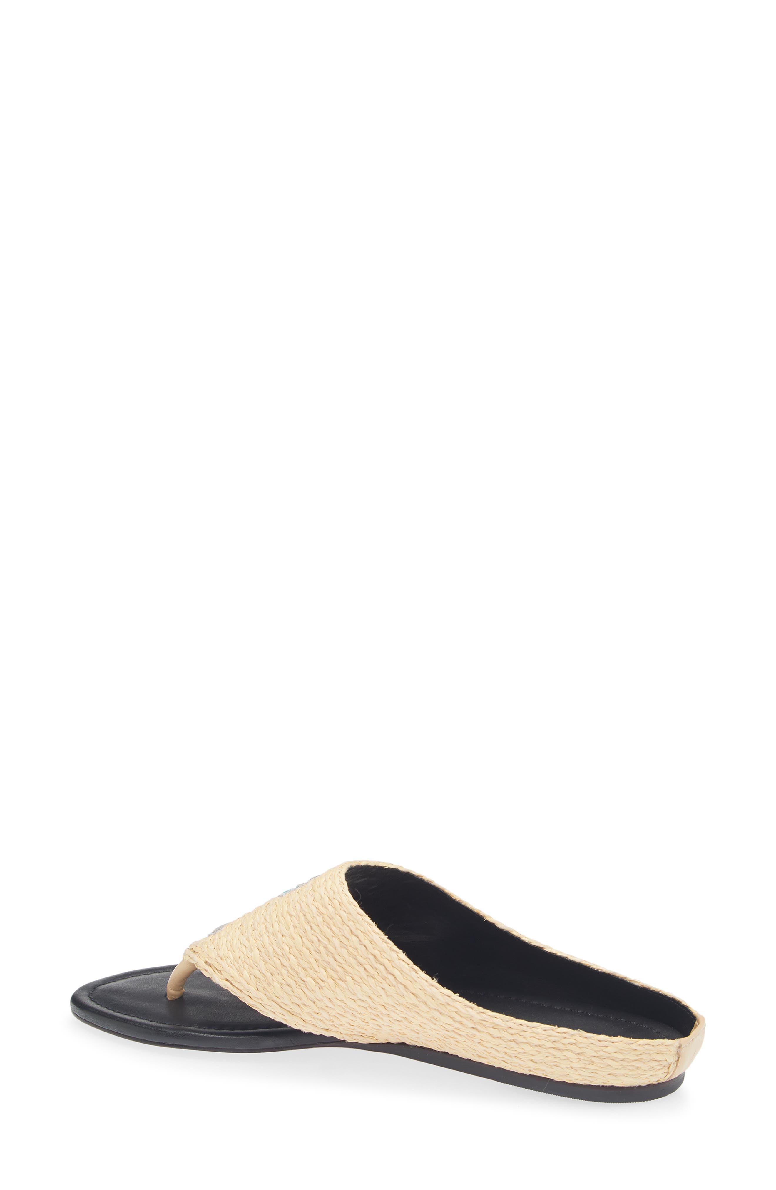 FARM Rio Icons Raffia Flip Flop, Alternate, color, Tucan Black