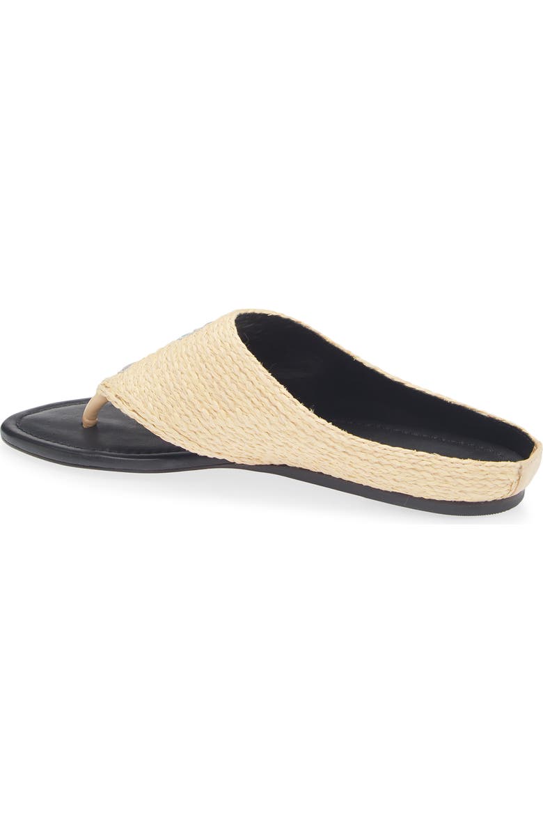 FARM Rio Icons Raffia Flip Flop, Alternate, color, Tucan Black
