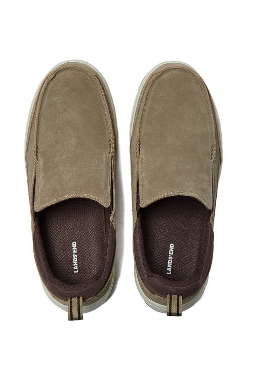 Lands' End Casual Slip On Loafers In Otter