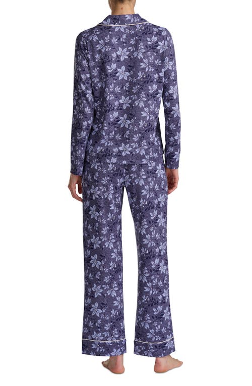 Splendid Pillowsoft Long Sleeve Pajamas In Blue