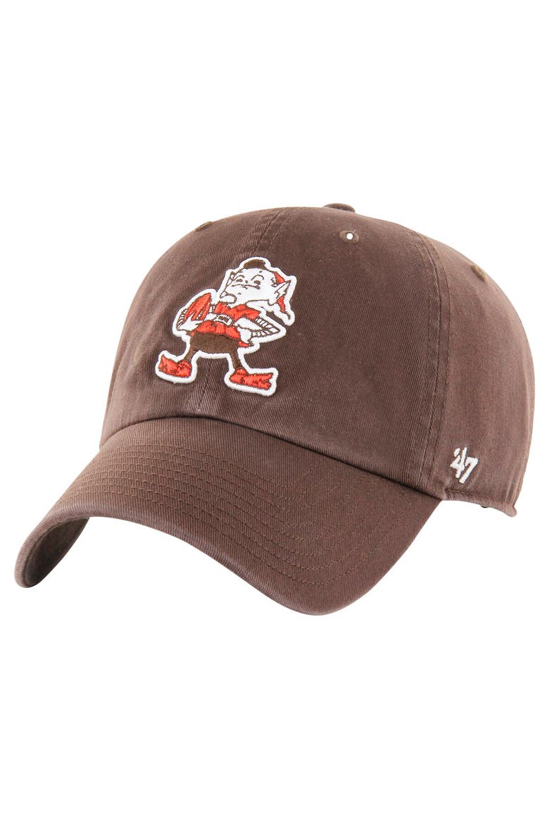 Men's '47 Brown Cleveland Browns Clean Up Legacy Adjustable Hat, Main, color, Brown